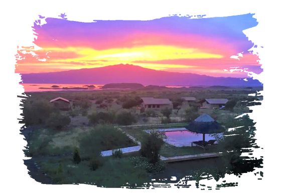 Geniet van de zonsondergang in uw Safari Lodge met Shemeji Safari